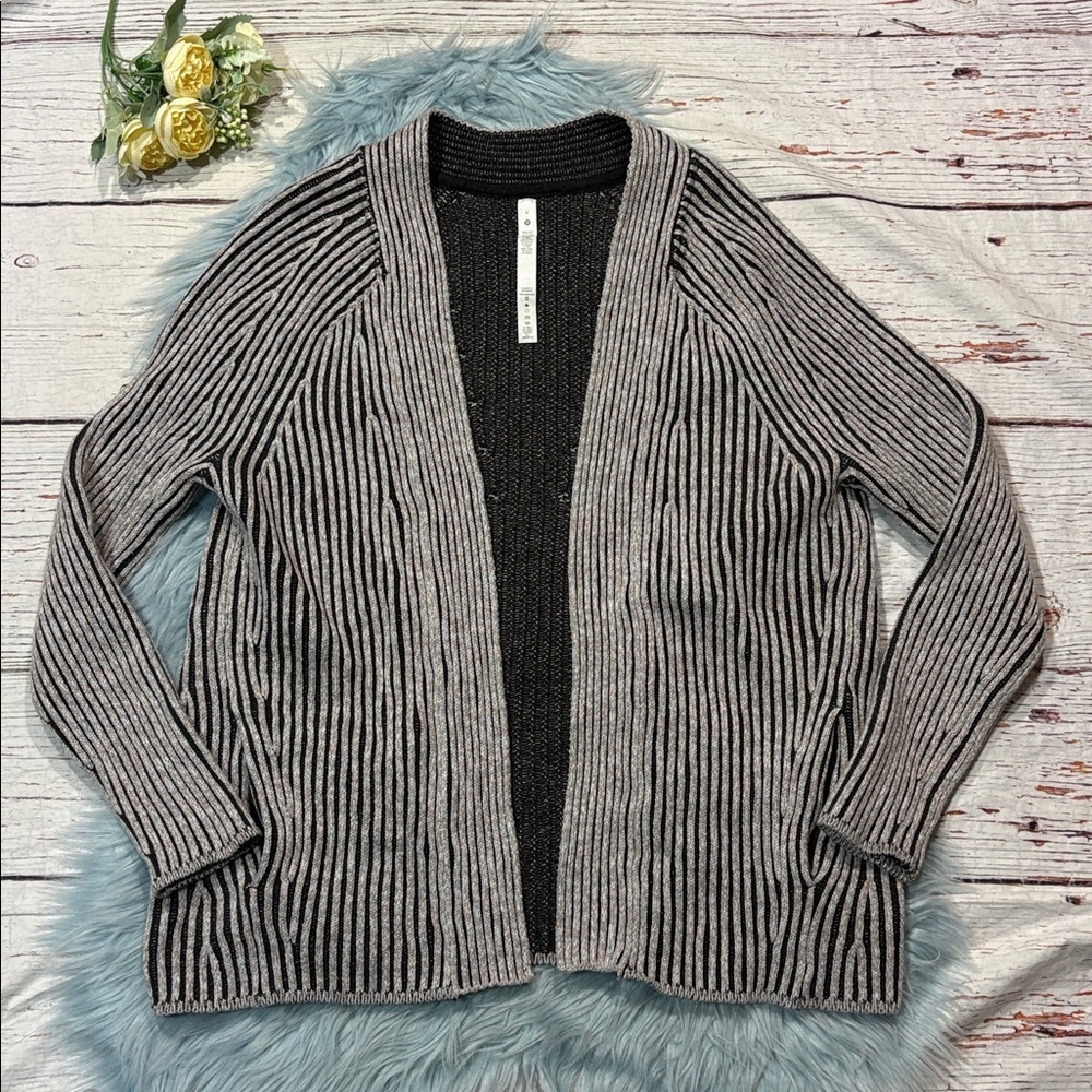 Lululemon Cotton-Cashmere Blend Sweater Wrap Cardigan